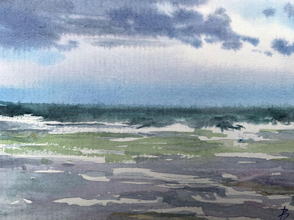 Watercolor painting Clouds Viktor Mikhailichenko