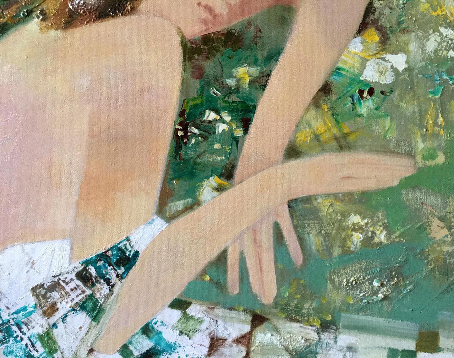 Abstract oil painting Sleep Anatoly Borisovich Tarabanov