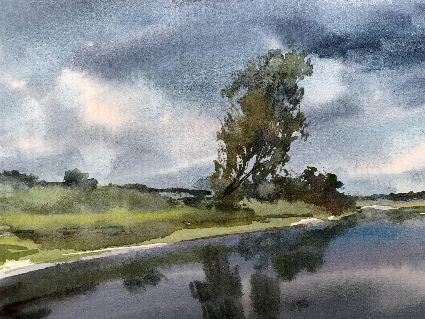Watercolor painting Before the storm Viktor Mikhailichenko