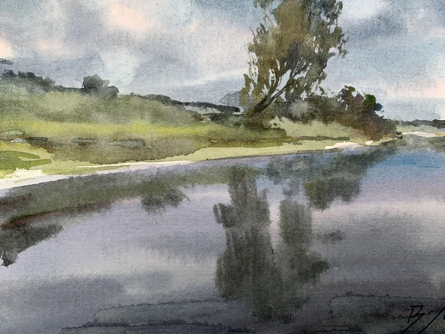 Watercolor painting Before the storm Viktor Mikhailichenko