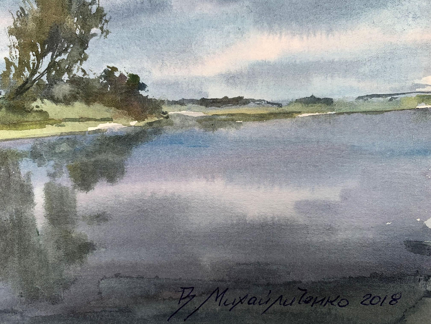 Watercolor painting Before the storm Viktor Mikhailichenko