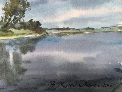 Watercolor painting Before the storm Viktor Mikhailichenko