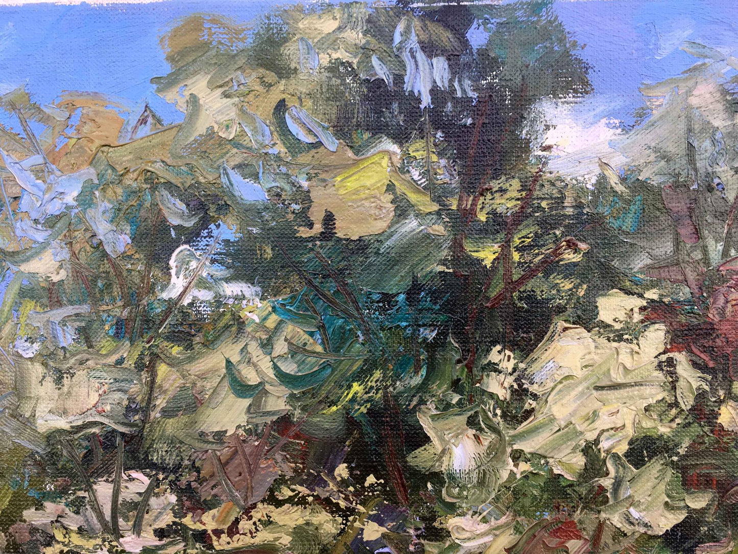 Oil painting rural concerns Alexander Nikolayevich Cherednichenko