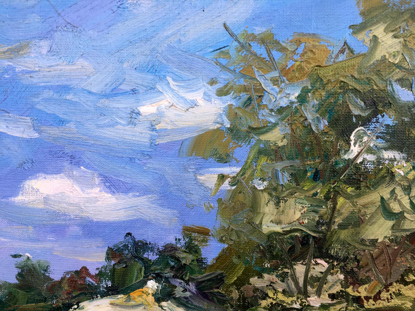 Oil painting rural concerns Alexander Nikolayevich Cherednichenko