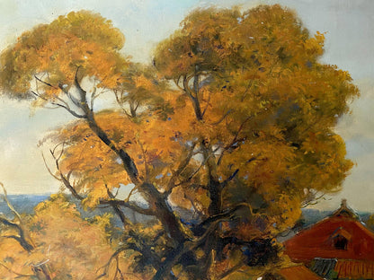 Oil painting Evening call Litvinov Oleg Arkad'yevich