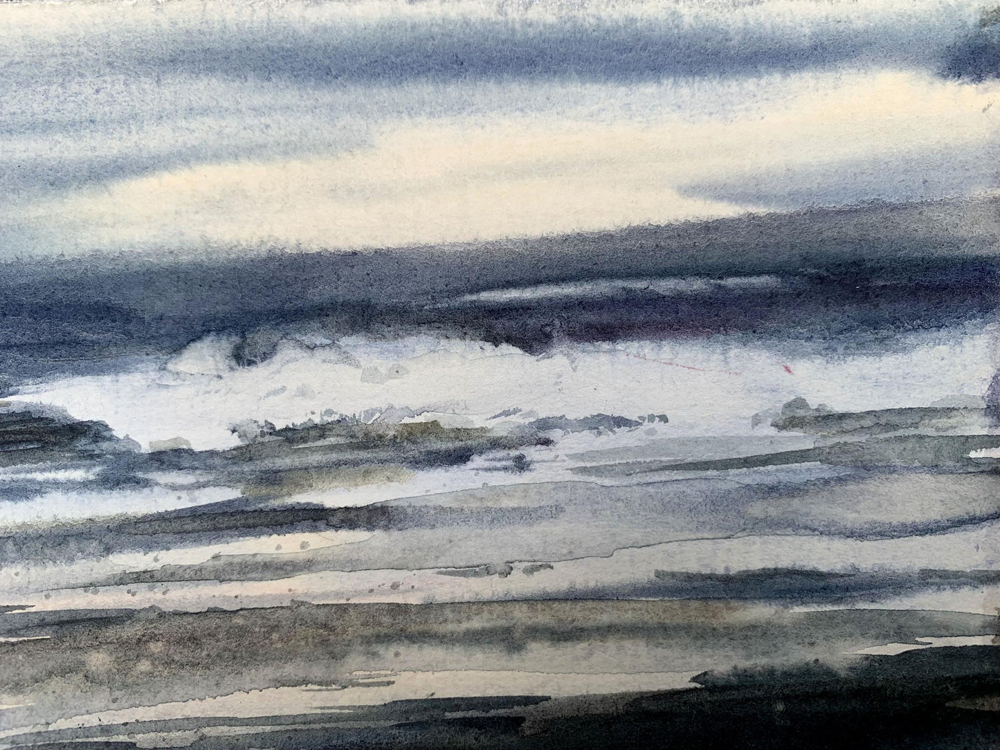 Watercolor painting In the swamps Viktor Mikhailichenko