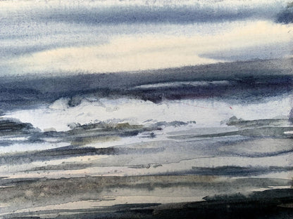 Watercolor painting In the swamps Viktor Mikhailichenko