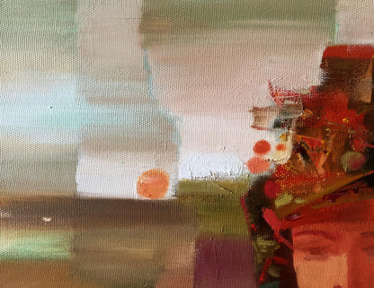 Abstract oil painting