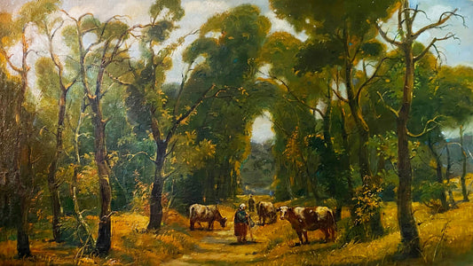 Oil painting Herd in planting Litvinov Oleg Arkad'yevich