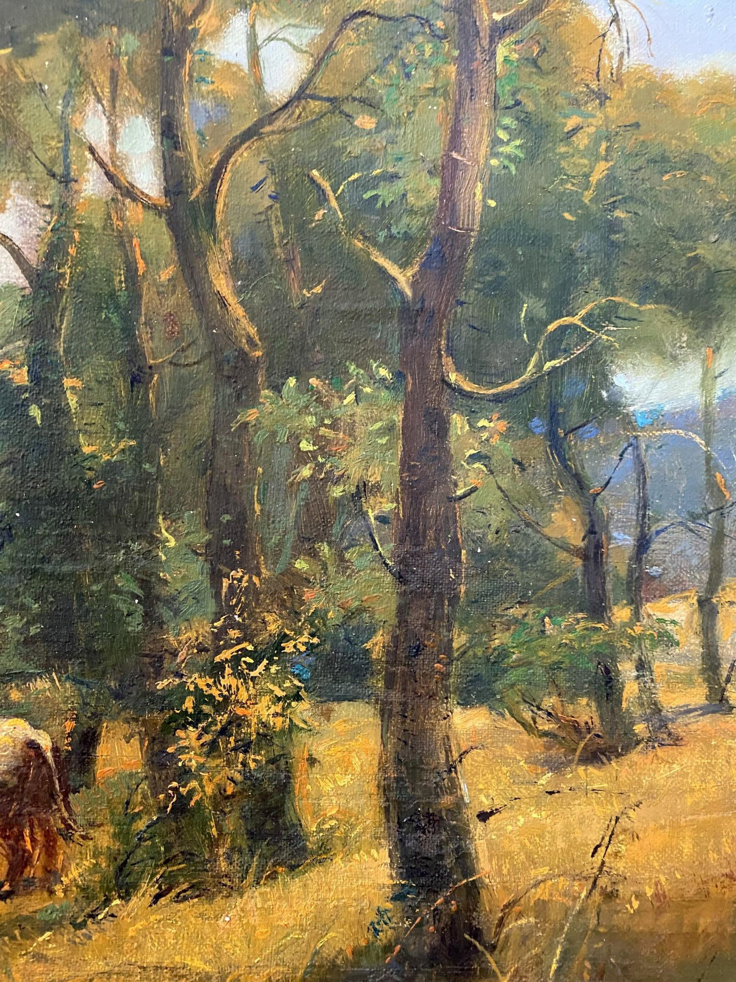 Oil painting Herd in planting Litvinov Oleg Arkad'yevich