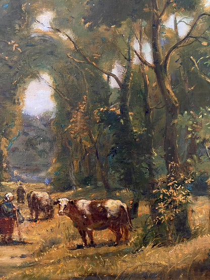 Oil painting Herd in planting Litvinov Oleg Arkad'yevich