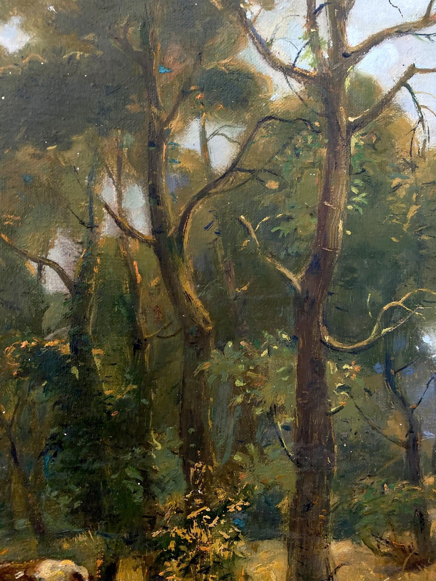 Oil painting Herd in planting Litvinov Oleg Arkad'yevich