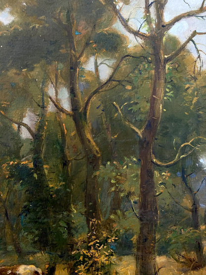 Oil painting Herd in planting Litvinov Oleg Arkad'yevich