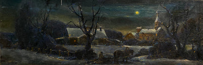 Oil painting Christmas night Litvinov Oleg Arkad'yevich