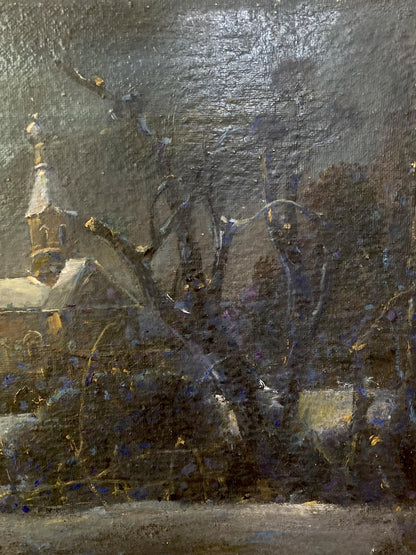 Oil painting Christmas night Litvinov Oleg Arkad'yevich