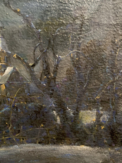 Oil painting Christmas night Litvinov Oleg Arkad'yevich