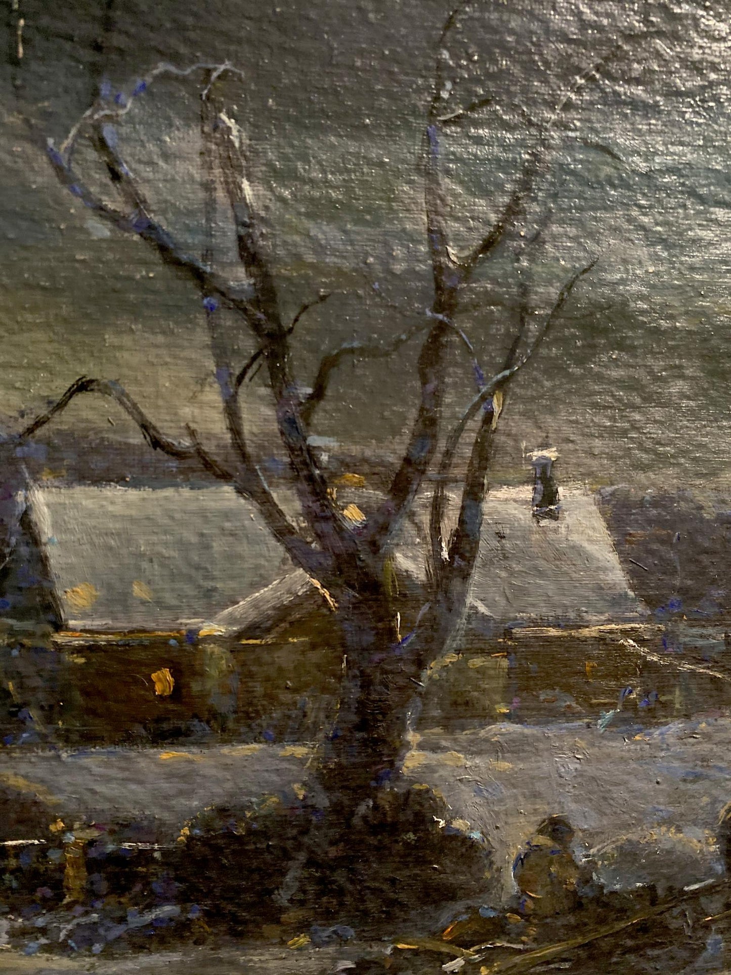 Oil painting Christmas night Litvinov Oleg Arkad'yevich