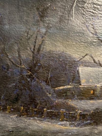 Oil painting Christmas night Litvinov Oleg Arkad'yevich