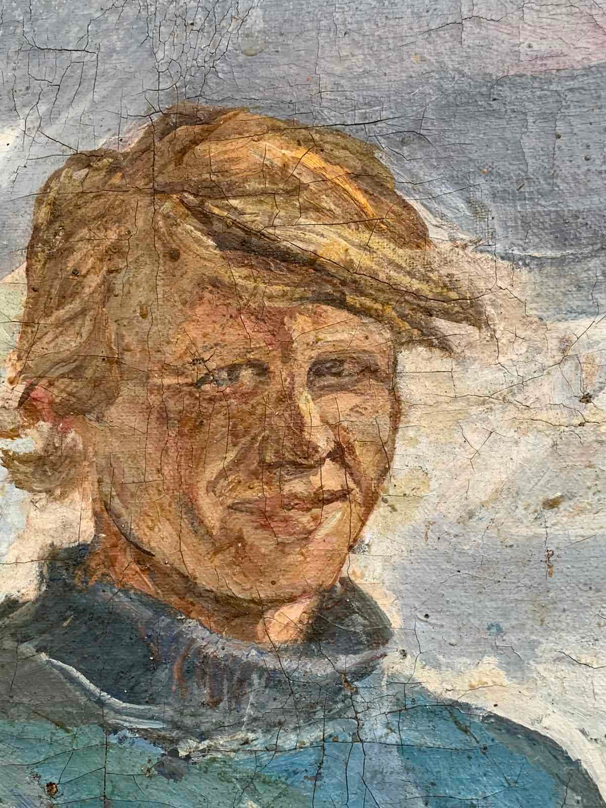 Oil painting Welder Ivanova Valentina Vladimirovna