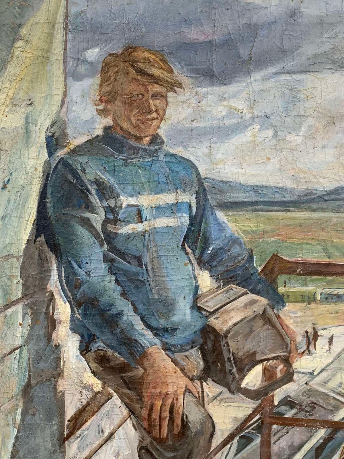 Oil painting Welder Ivanova Valentina Vladimirovna