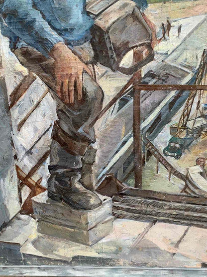 Oil painting Welder Ivanova Valentina Vladimirovna