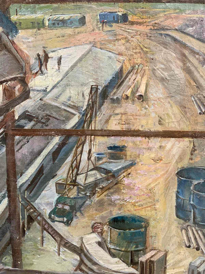 Oil painting Welder Ivanova Valentina Vladimirovna