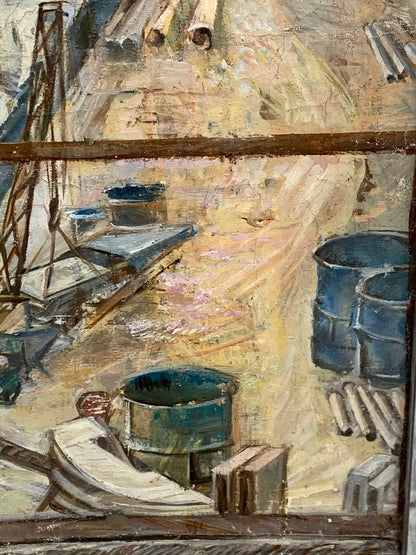 Oil painting Welder Ivanova Valentina Vladimirovna