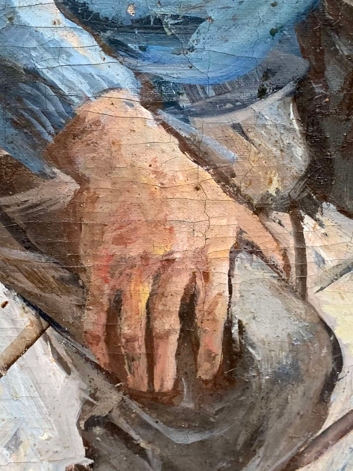 Oil painting Welder Ivanova Valentina Vladimirovna