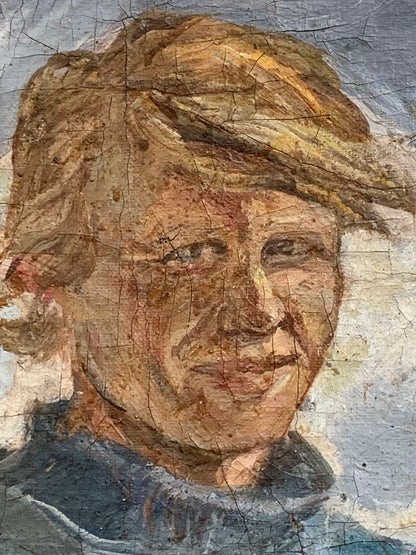 Oil painting Welder Ivanova Valentina Vladimirovna