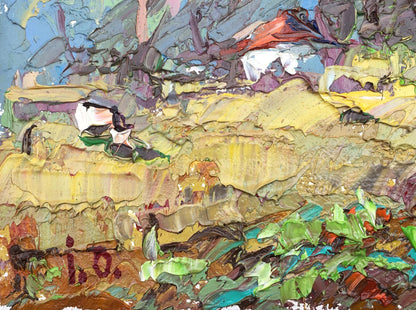 Oil painting Village