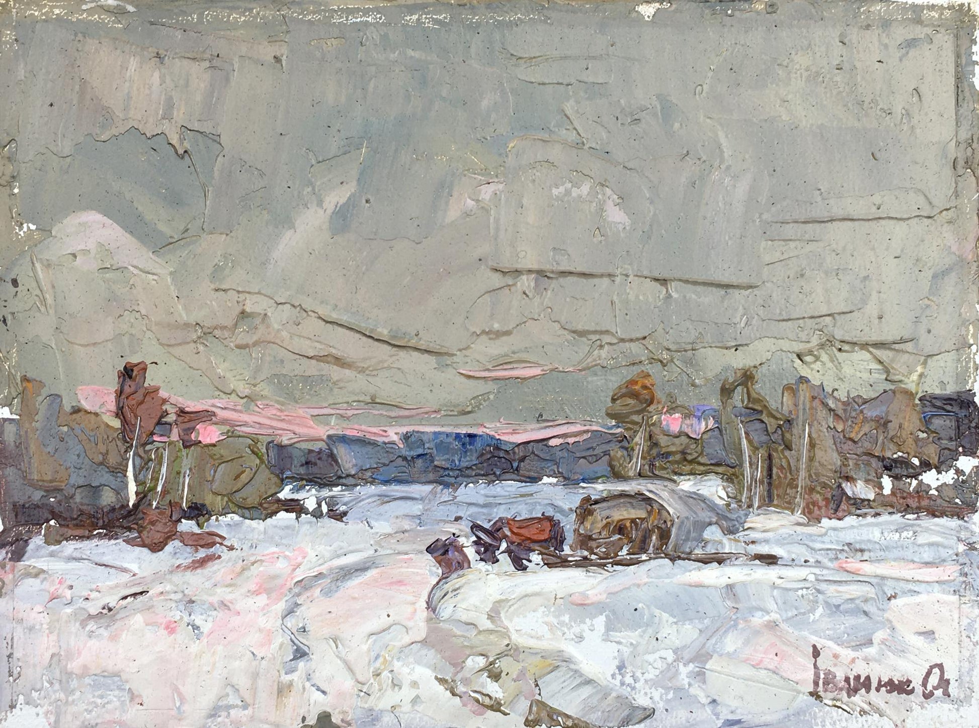 Oil painting Road Ivanyuk Alex