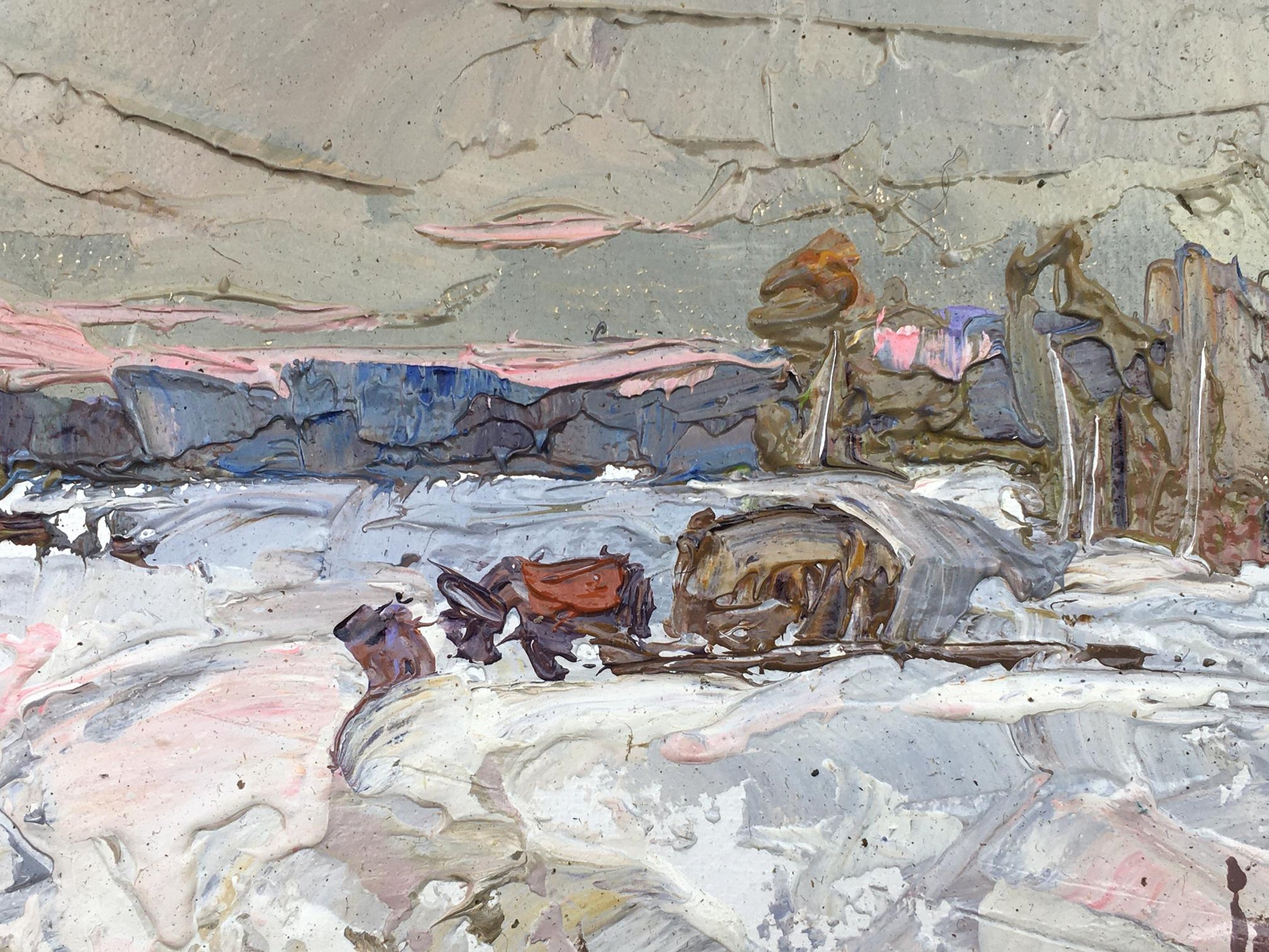 Oil painting Road