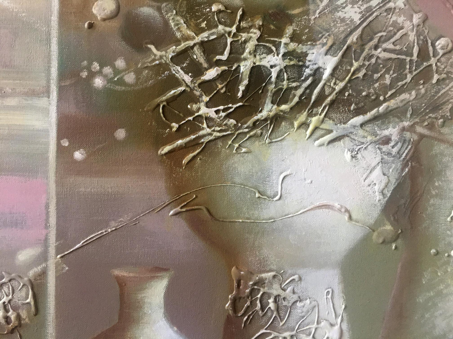 Abstract painting still life 