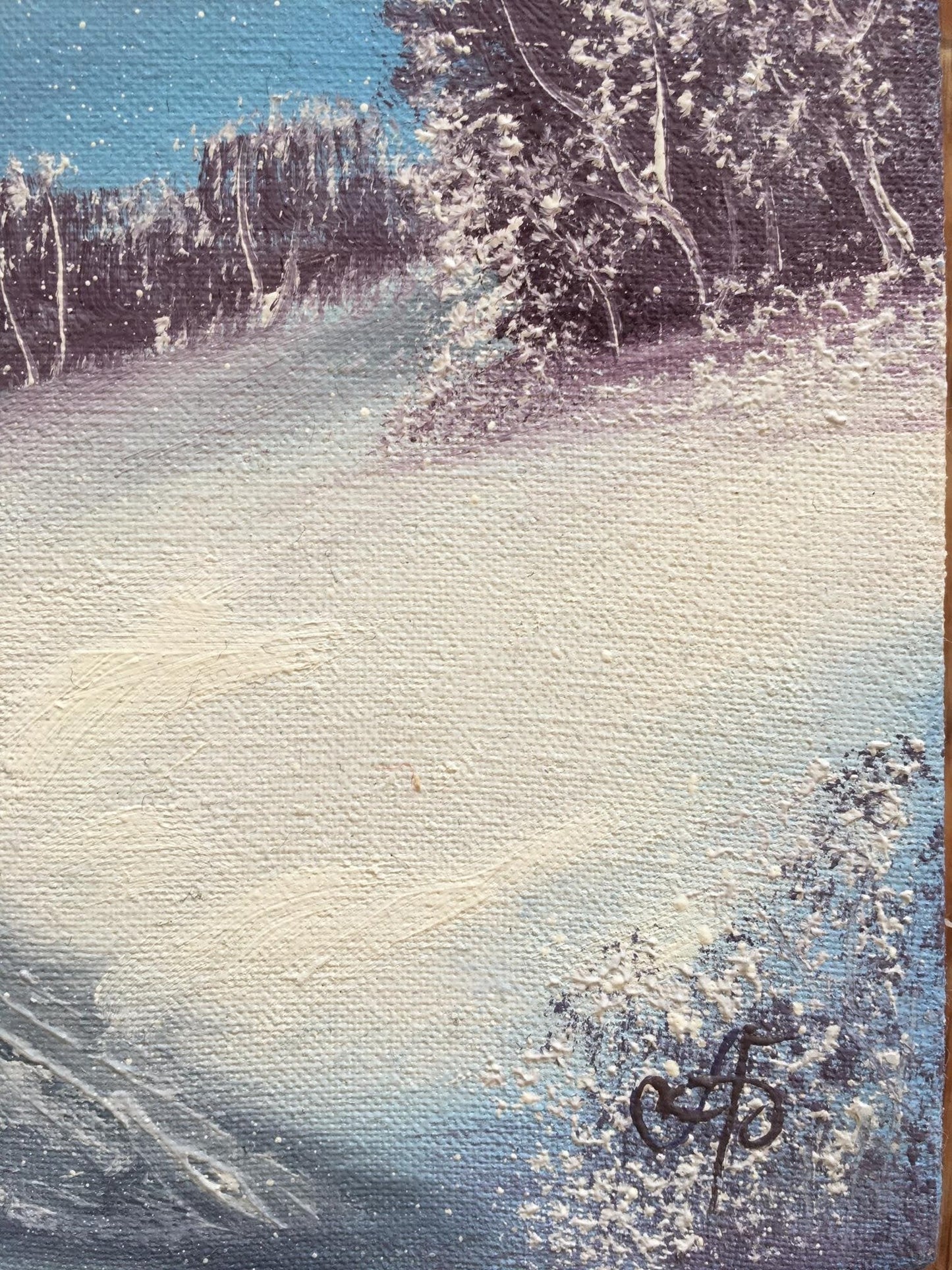 Oil painting Snowfall Andrew Bagno