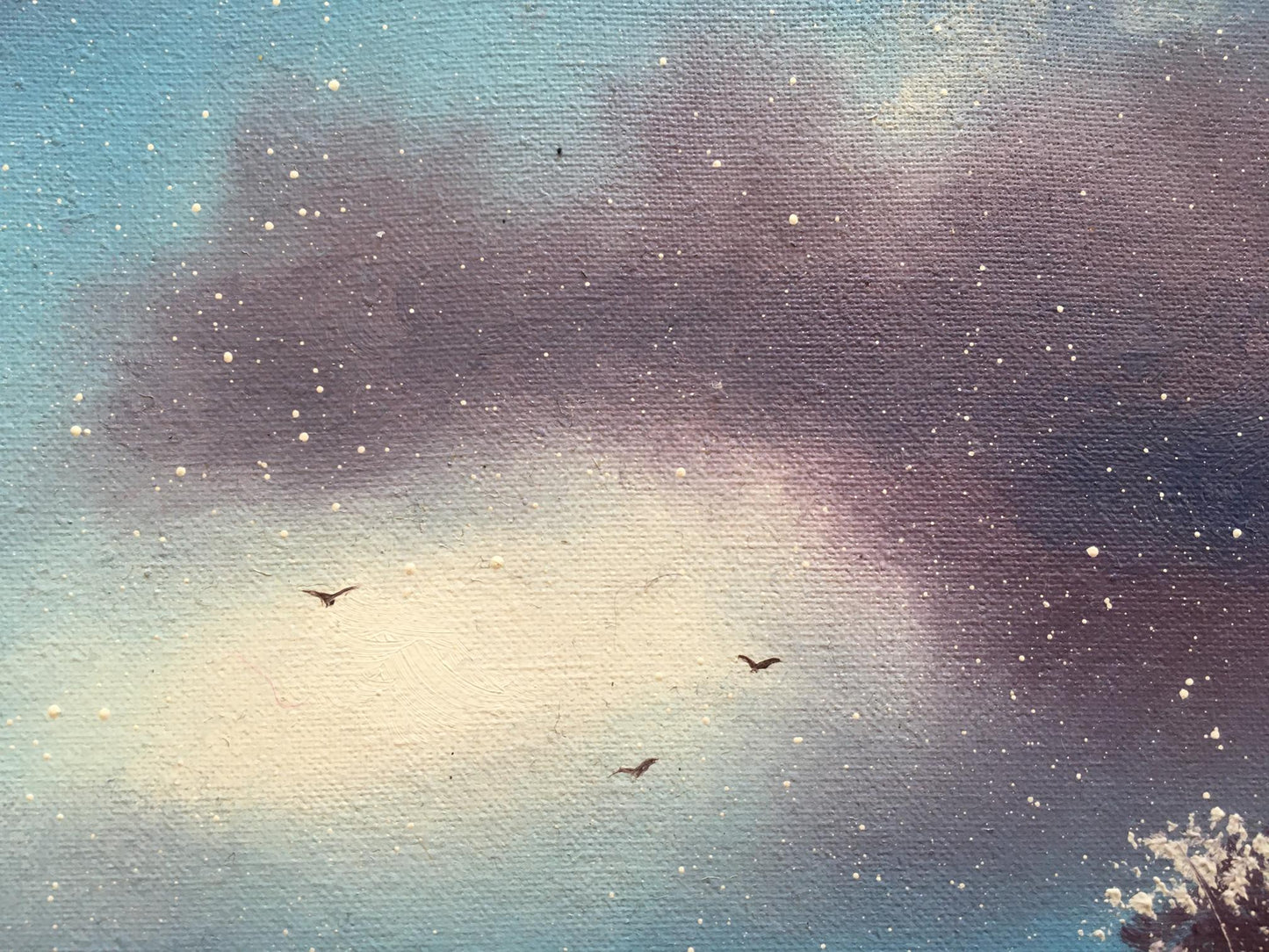 Oil painting Snowfall Andrew Bagno