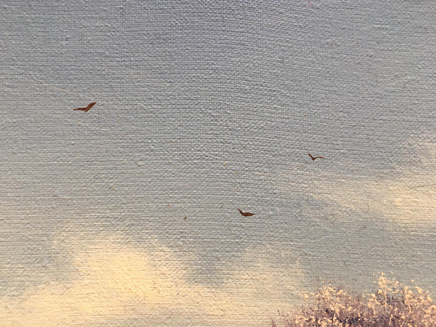 Oil painting Covered in snow Andrew Bagno