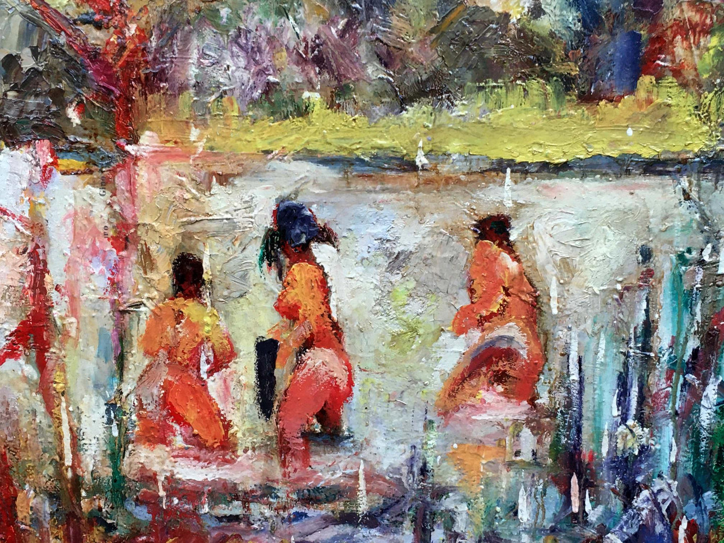 Abstract oil painting August Novikovsky Alexander Vladimirovich