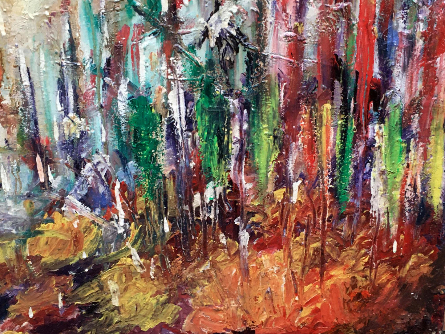 Abstract oil painting August Novikovsky Alexander Vladimirovich