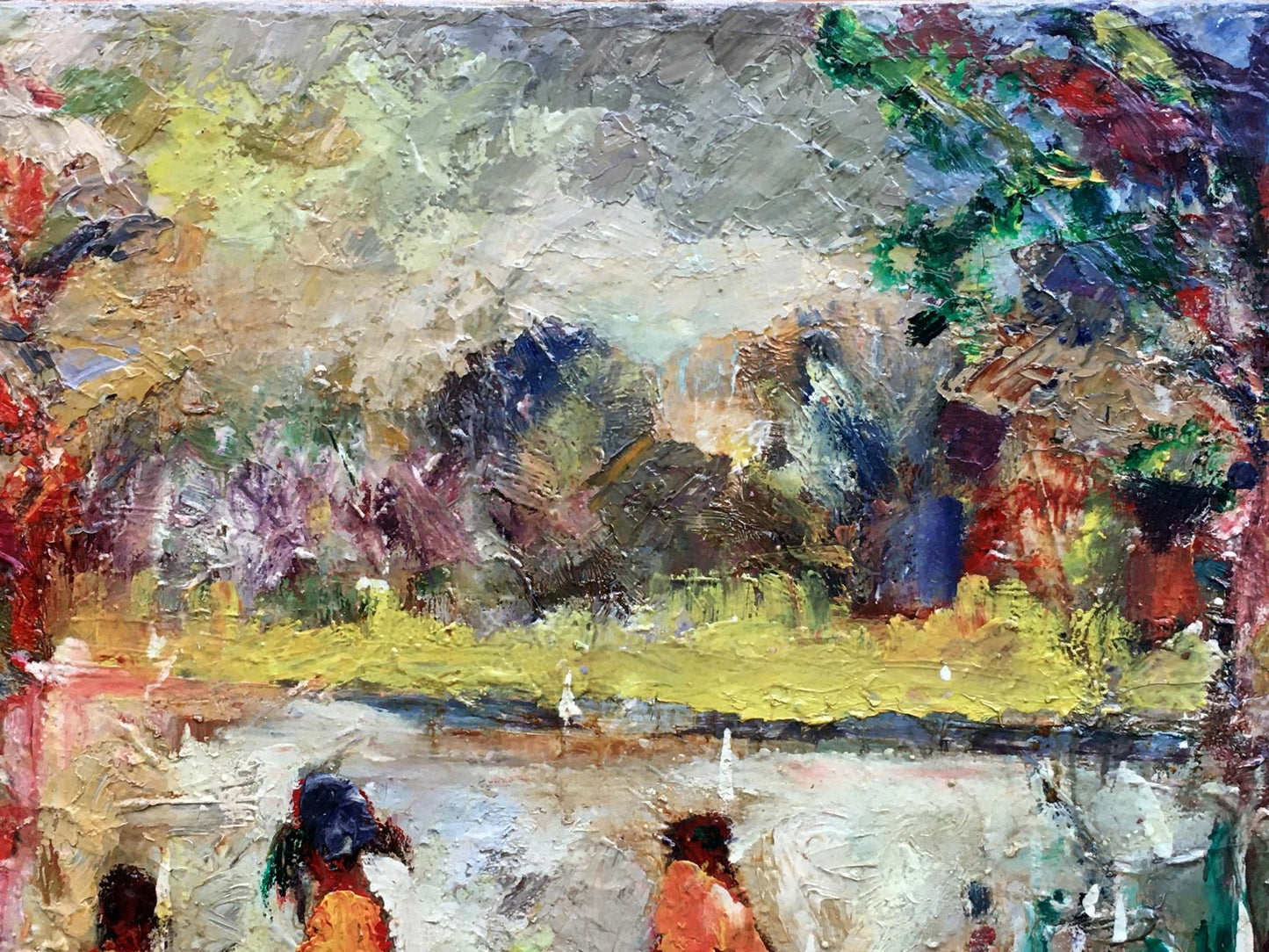 Abstract oil painting August Novikovsky Alexander Vladimirovich