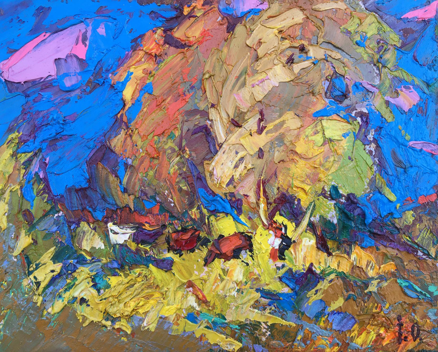 Oil painting Near the forest Ivanyuk Alex