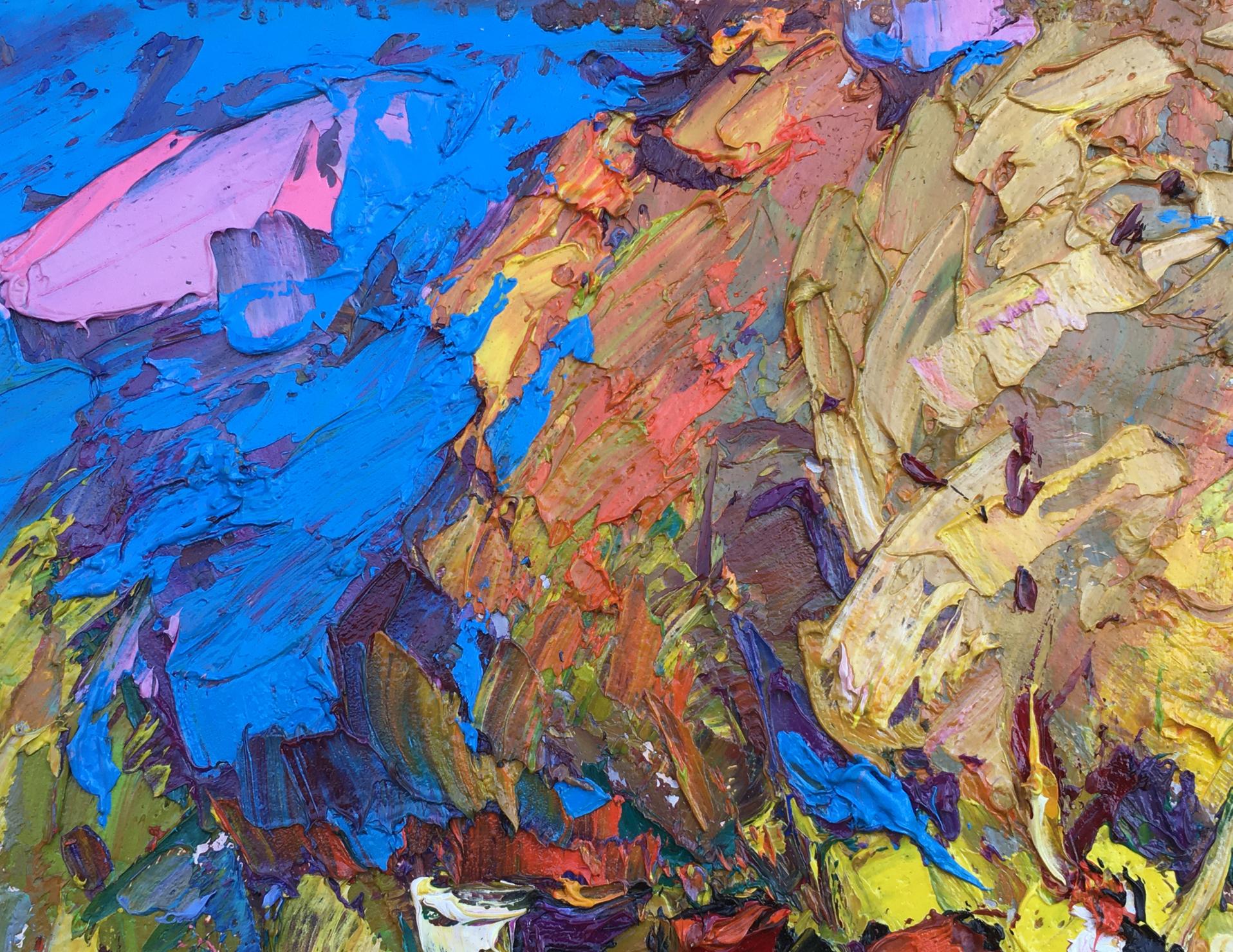 Oil painting  forest