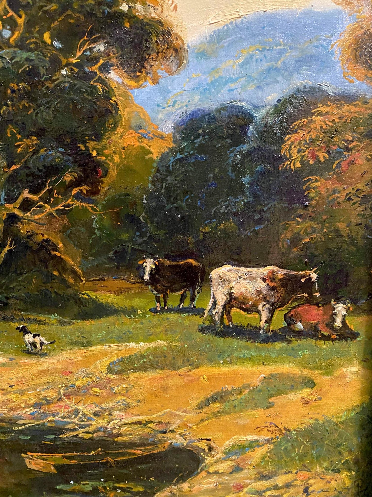 Oil painting Quiet river Litvinov Oleg Arkad'yevich