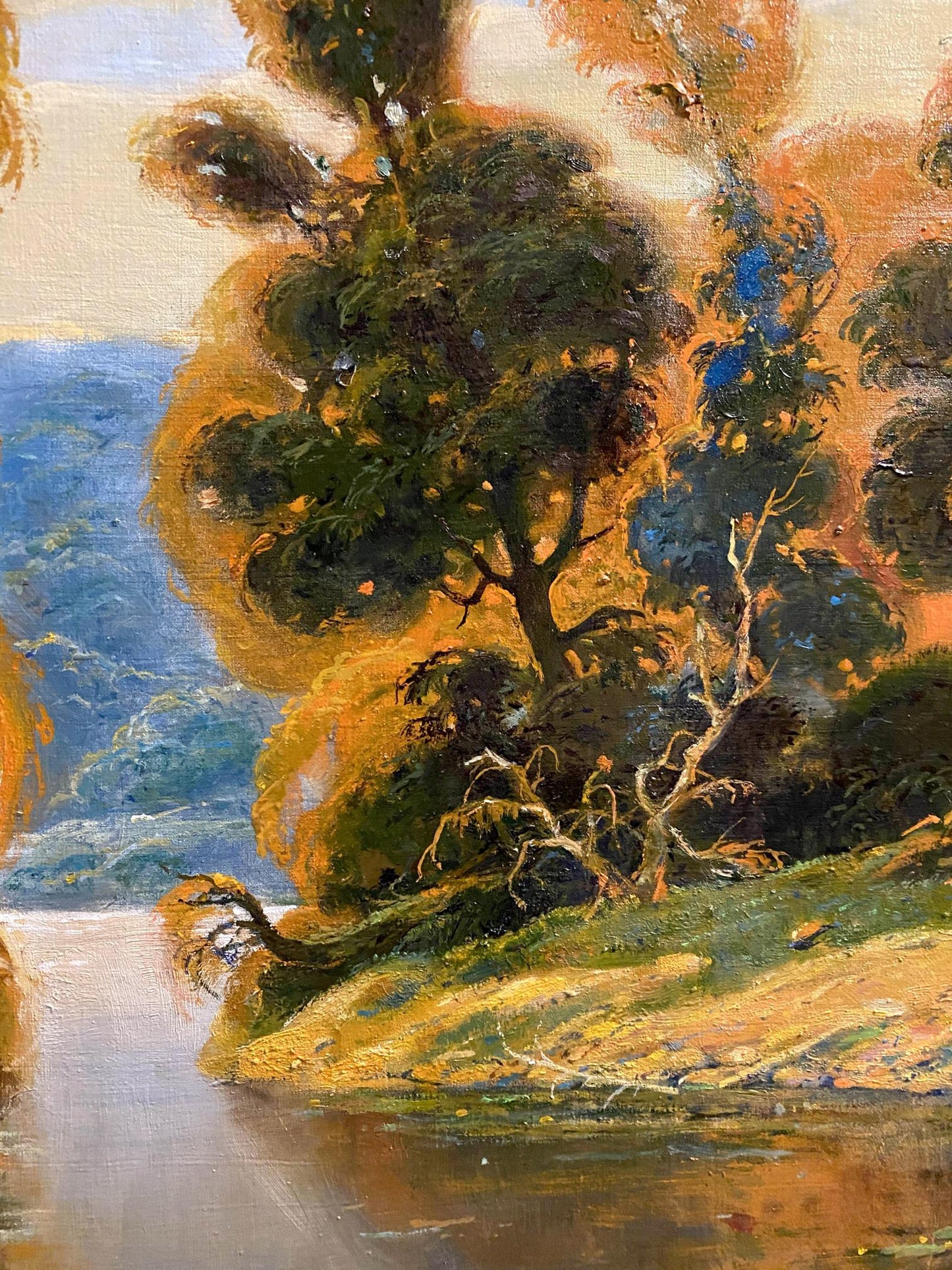Oil painting Quiet river Litvinov Oleg Arkad'yevich