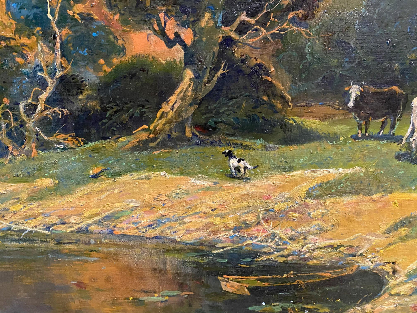 Oil painting Quiet river Litvinov Oleg Arkad'yevich