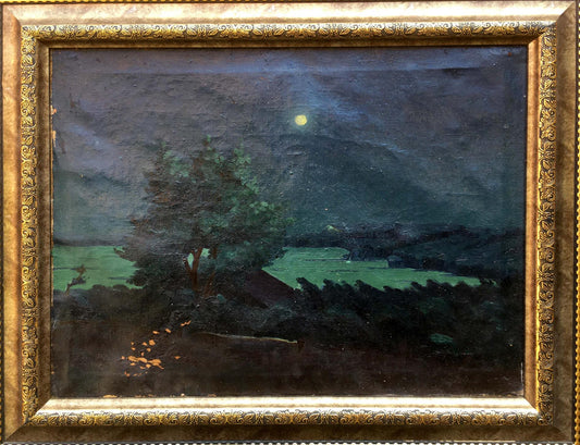 Oil painting Night landscape Semenyuta Vasily Ivanovich