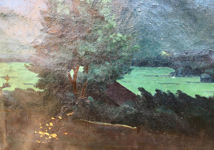 Oil painting Night landscape Semenyuta Vasily Ivanovich