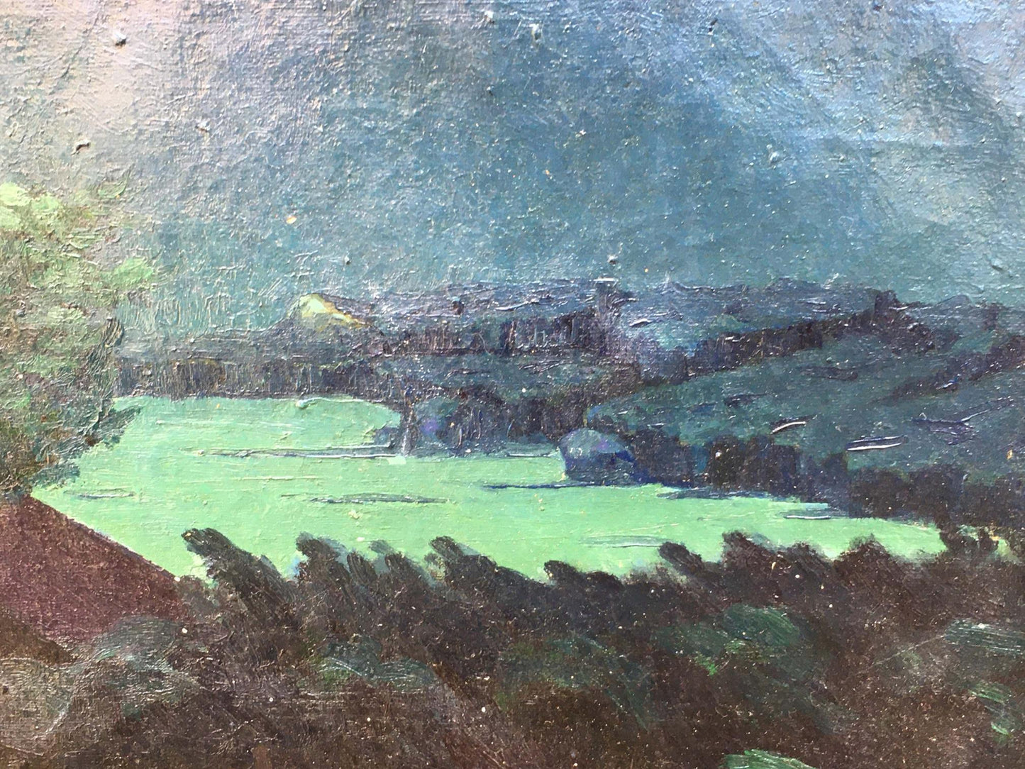 Oil painting Night landscape Semenyuta Vasily Ivanovich