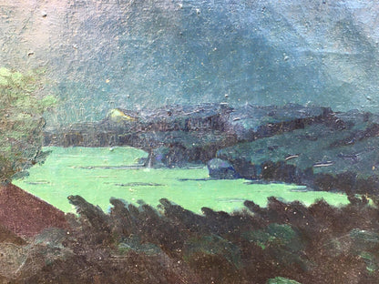 Oil painting Night landscape Semenyuta Vasily Ivanovich