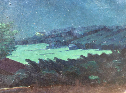 Oil painting Night landscape Semenyuta Vasily Ivanovich