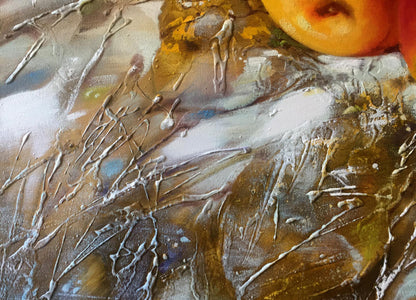 Abstract oil painting Autumn apples Anatoly Borisovich Tarabanov